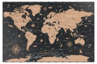 ALLboards Magnettafel 90,0 x 60,0 cm Weltkarte