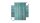 ALLboards Magnettafel 60,0 x 40,0 cm Blaues Brett