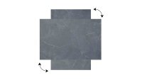 ALLboards Magnettafel 60,0 x 40,0 cm Marmor anthrazit