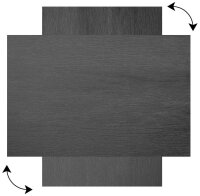 ALLboards Magnettafel 60,0 x 40,0 cm Graues Holz