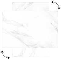ALLboards Magnettafel 60,0 x 40,0 cm Marmor weiß