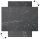 ALLboards Magnettafel 60,0 x 40,0 cm Marmor schwarz