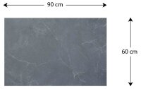 ALLboards Magnettafel 90,0 x 60,0 cm Marmor anthrazit