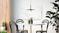 ALLboards Magnettafel 90,0 x 60,0 cm Marmor weiß