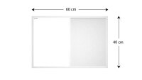 ALLboards Whiteboard-Pinnwand 60,0 x 40,0 cm Textil weiß