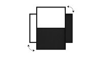ALLboards Whiteboard-Pinnwand 60,0 x 40,0 cm Textil schwarz