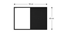 ALLboards Whiteboard-Pinnwand 90,0 x 60,0 cm Textil schwarz