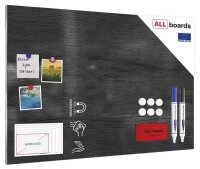 ALLboards Magnettafel 90,0 x 60,0 cm Graues Holz
