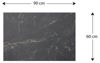 ALLboards Magnettafel 90,0 x 60,0 cm Marmor schwarz