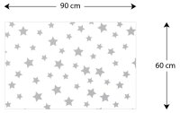ALLboards Magnettafel 90,0 x 60,0 cm Graue Sterne