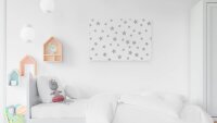 ALLboards Magnettafel 90,0 x 60,0 cm Graue Sterne