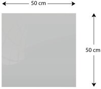 ALLboards Glas-Magnettafel 50,0 x 50,0 cm grau