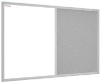 ALLboards Whiteboard-Pinnwand 90,0 x 60,0 cm Textil grau