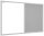 ALLboards Whiteboard-Pinnwand 90,0 x 60,0 cm Textil grau