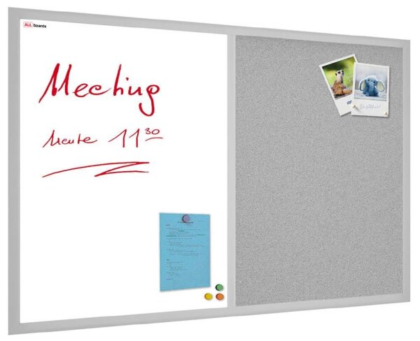 ALLboards Whiteboard-Pinnwand 60,0 x 40,0 cm Textil grau