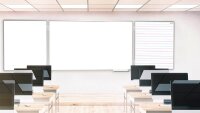ALLboards magnetische Whiteboardfolie  Dreizeilig liniert 80,0 x 95,0 cm, 1 St.