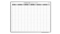 ALLboards Jahresplaner, Monatseinteilung 120,0 x 90,0 cm