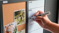 ALLboards Whiteboard-Pinnwand 3-in-1 Kombitafel 60,0 x 40,0 cm Textil schwarz
