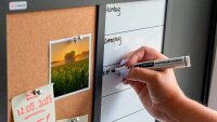 ALLboards Whiteboard-Pinnwand 3-in-1 Kombitafel 60,0 x 40,0 cm Textil schwarz
