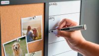 ALLboards Whiteboard-Pinnwand 3-in-1 Kombitafel 60,0 x 40,0 cm Textil schwarz