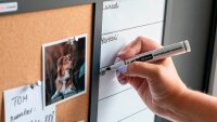 ALLboards Whiteboard-Pinnwand 3-in-1 Kombitafel 60,0 x 40,0 cm Textil schwarz
