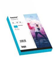 tecno Briefumschläge colors DIN B6 ohne Fenster intensivblau nassklebend 25 St.