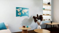 ALLboards Magnettafel CANVASboards 90,0 x 60,0 cm Weltkarte  ( CAN96_58 )