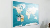 ALLboards Magnettafel CANVASboards 90,0 x 60,0 cm Weltkarte  ( CAN96_58 )
