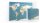 ALLboards Magnettafel CANVASboards 90,0 x 60,0 cm Weltkarte  ( CAN96_58 )