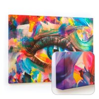 ALLboards Magnettafel CANVASboards 90,0 x 60,0 cm Auge mit der Farbe des Regenbogens