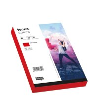 tecno Briefumschläge colors DIN B6 ohne Fenster intensivrot nassklebend 25 St.