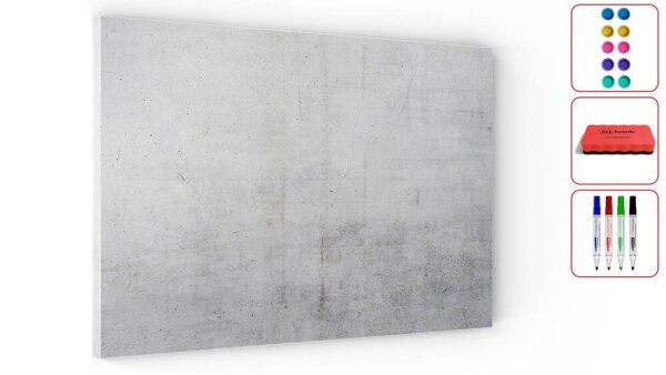 ALLboards Magnettafel 60,0 x 40,0 cm Zement