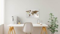 ALLboards Magnettafel 60,0 x 40,0 cm Weltkarte