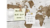 ALLboards Magnettafel 60,0 x 40,0 cm Weltkarte