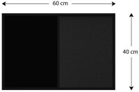 ALLboards Pinnwand 60,0 x 40,0 cm Textil schwarz