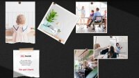 ALLboards Pinnwand 60,0 x 40,0 cm Textil schwarz