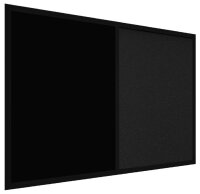 ALLboards Pinnwand 60,0 x 40,0 cm Textil schwarz