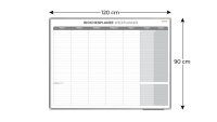ALLboards Wochenplaner, Tageseinteilung 120,0 x 90,0 cm