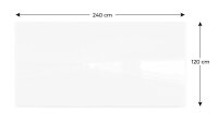 ALLboards Glas-Magnettafel Premium 240,0 x 120,0 cm perlweiß