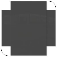 ALLboards Glas-Magnettafel 100,0 x 80,0 cm dunkelgrau
