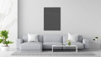 ALLboards Glas-Magnettafel 100,0 x 80,0 cm dunkelgrau