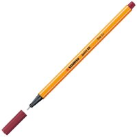 STABILO point 88 Fineliner rot 0,4 mm, 1 St.
