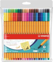 STABILO Point 88 Fineliner farbsortiert 0,4 mm, 40 St.