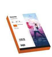 tecno Briefumschläge colors DIN B6 ohne Fenster intensivorange nassklebend 25 St.
