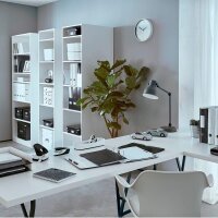 LEITZ Stehsammler WOW Duo Colour 53621095 perlweiß/schwarz Kunststoff, DIN A4, 1 St.