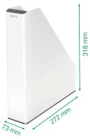 LEITZ Stehsammler WOW Duo Colour 53621095 perlweiß/schwarz Kunststoff, DIN A4, 1 St.