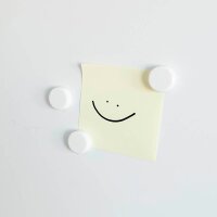ALLboards Magnet weiß, Kunststoff Ø 2,0 x 0,6 cm, 10 St.