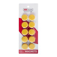 ALLboards Magnet gelb, Kunststoff Ø 2,0 x 0,6 cm,...