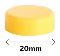 ALLboards Magnet gelb, Kunststoff Ø 2,0 x 0,6 cm,...