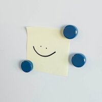 ALLboards Magnet blau, Kunststoff Ø 2,0 x 0,6 cm, 10 St.